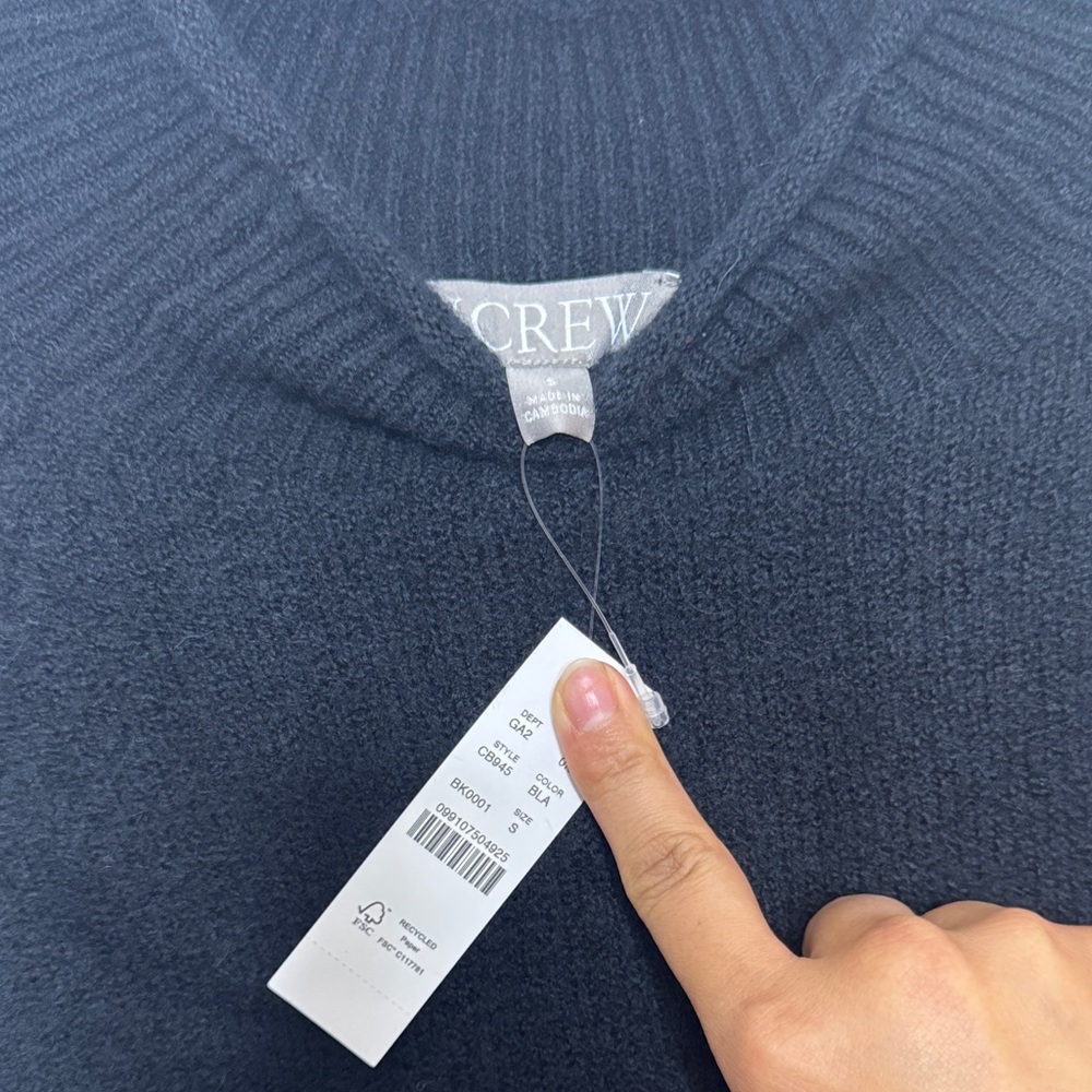 J. Crew Classic Black Turtleneck Sweater - Picture 2 of 3